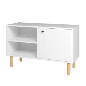 Iko 78" White Modern Abstract Open Shelving Unit
