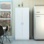 63′ Classic White Pantry Cabinet with Two Full Size Doors