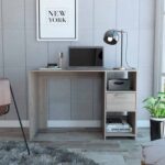 Boko Light Gray Modern Computer Desk