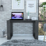 Minimalist Smokey Gray Computer Desk