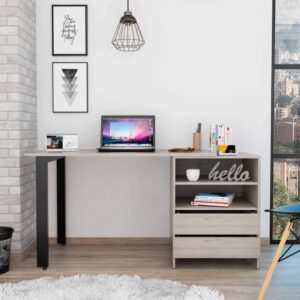 Gray Wall Mount Folding Desk