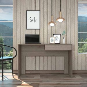 Mod White and Natural Two Piece Desk and Shelve Set