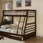 Brown Twin Over Full Size Bunk Bed