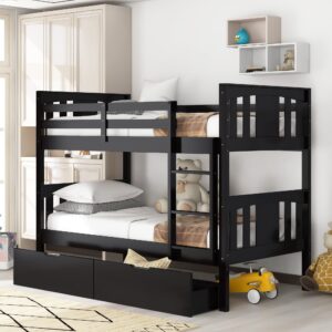 Black Upholstered Twin Platform Bed with Nightstand