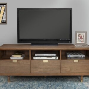 Stunning Modern Grey TV Console Cabinet