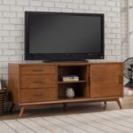 Flair 64″ Acorn Mid Century Mod TV Console