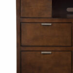 Updated Classic Brown Cappucino TV Console Cabinet