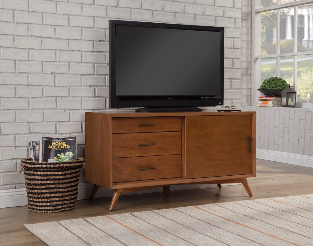 Flair 50″ Acorn Mid Century Mod TV Console