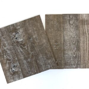 Set of Two Black Rustic Wood Wall Art Hanging Panels