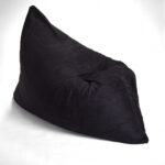 78′ x 58′ Black Faux Fur Sofa Sack Bean Bag Lounger