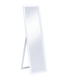 Crisp White Full Length Standing Mirror