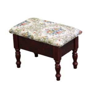 Brown and White Rattan Counter Stool