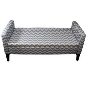 Brown Upholstered 2 Drawer Nightstand