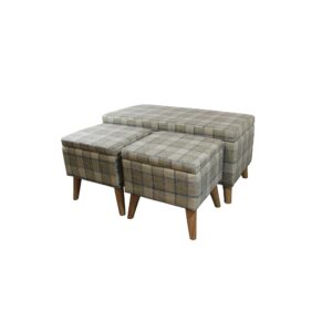 White Platform King Bed with Two Nightstands