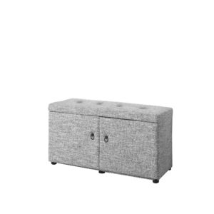40" Modern Grey Fabric Chair