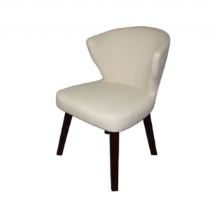 30” Gray Modern Faux Leather & Walnut Wood Swivel Bar Stool