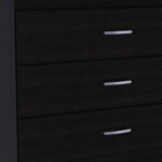 29″ Black Three Drawer Dresser