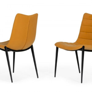 Set of Two Premium All White Stacking Dining Chairs
