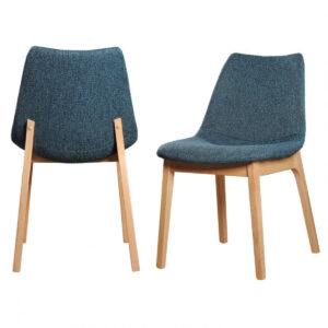 Set of Two Beige Faux Leather Cantilever Chairs