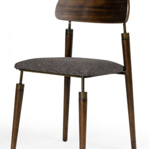 Set of Two Blue Velvet Dining Chairs
