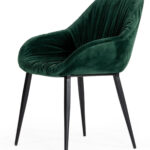 Emerald Slouchy Velvet Modern Dining Chair