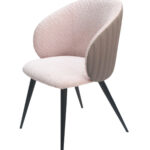 Gray Cream Contemporary Dining Chair