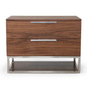 Classic White Three Drawer Nightstand