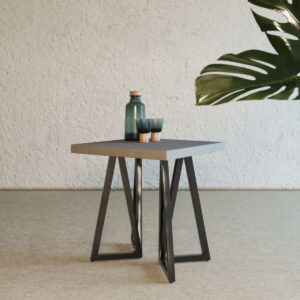 Black Leather Walnut Wooden Back Adjustable Stool