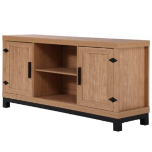 Traditional White and Glass Door Storage Cabinet