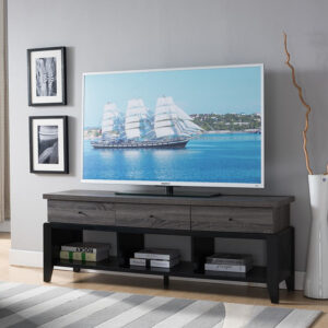Flair 64" White Mid Century Mod TV Console