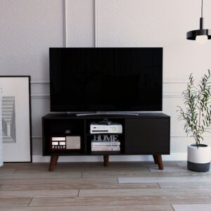 Modern Brushed Black and Bronze Nightstand