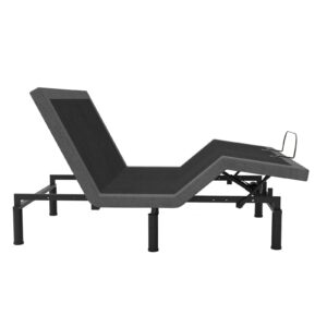 Black Upholstered Full Platform Bed