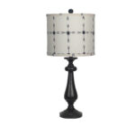 Black Candlestick Tribal Arrows Shade Table Lamp