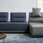 Blue and Gray Ultimate Lounger Modular Sectional Sofa
