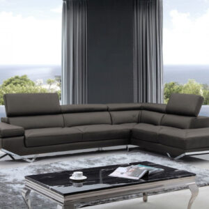 37" Grey Chic Leather Recliner Chair