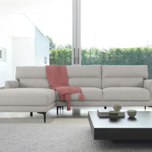 78' X 33' X 34' White Bonded Leather Reversible Sectional Sofa With 2 Pillows