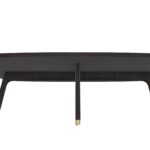 52” Mod Scandi Black Wood Coffee Table