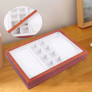 Modern Dark Gray and White Six Cube Storage Bookshelf