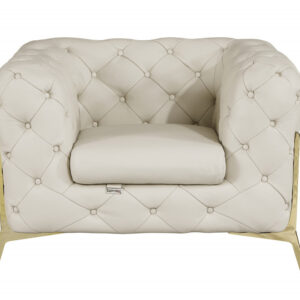 Classic White Wooden Stationary Chair