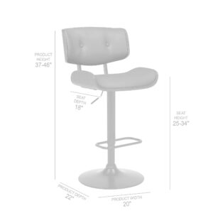40" X 33" X 33" Light Grey Soft Textured Fabric and Brushed Steel Chair