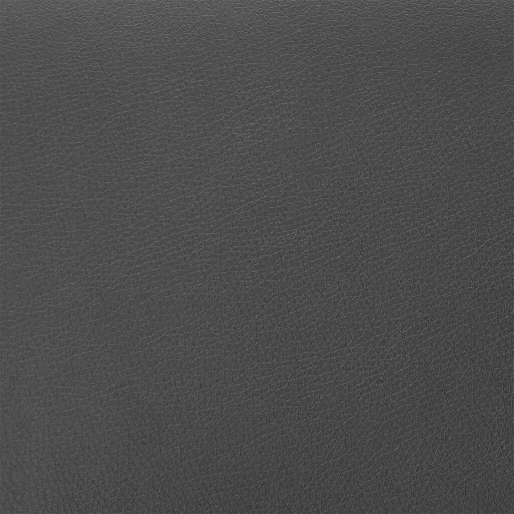 26″ Gray on Stainless Faux Leather Comfy Swivel Counter Stool