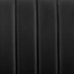 Adjustable Black Faux Leather Black Steel and Walnut Bar Stool