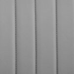 Adjustable Gray Faux Leather Black Steel and Wood Bar Stool