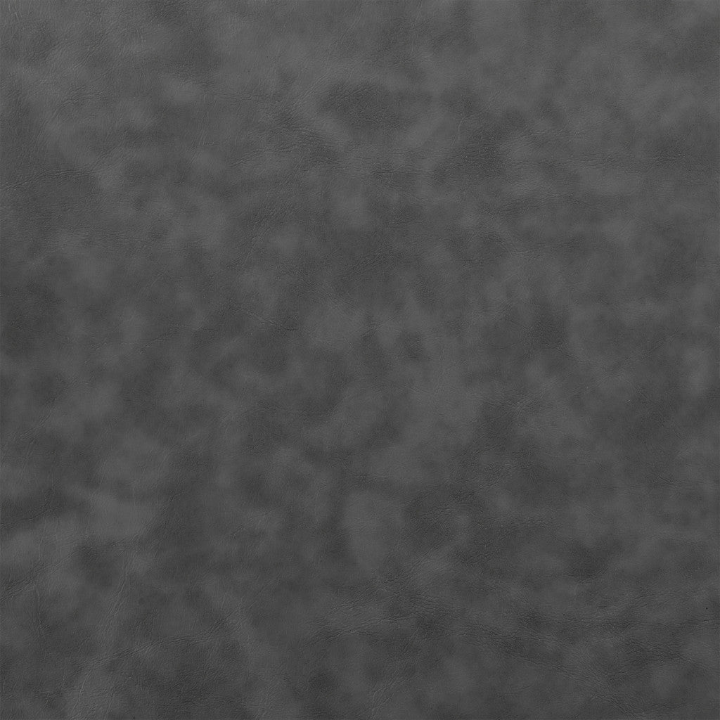 26" Mod Grey Faux Leather Black Finish Swivel Bar Stool