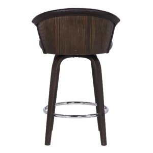 Contemporary Dark Brown Rattan Chair