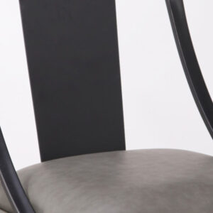 30" Espresso and Black Saddle Style Counter Height Bar Stool