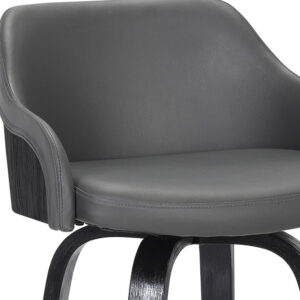 Medium Brown Leather Dining Chair