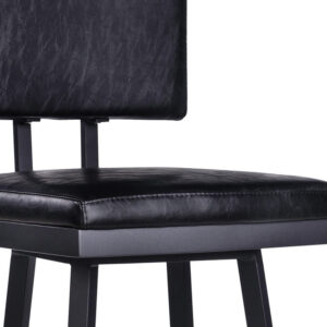 Medium Brown Leather Dining Chair