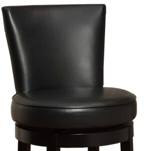 Dark Wood Modern Pedestal Dining Table