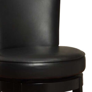 Gray Faux Leather Adjustable Chrome Base Swivel Bar Stool